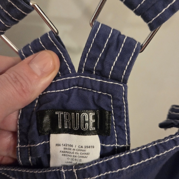 Navy Kids Overalls with Pockets - Picture 4 of 7